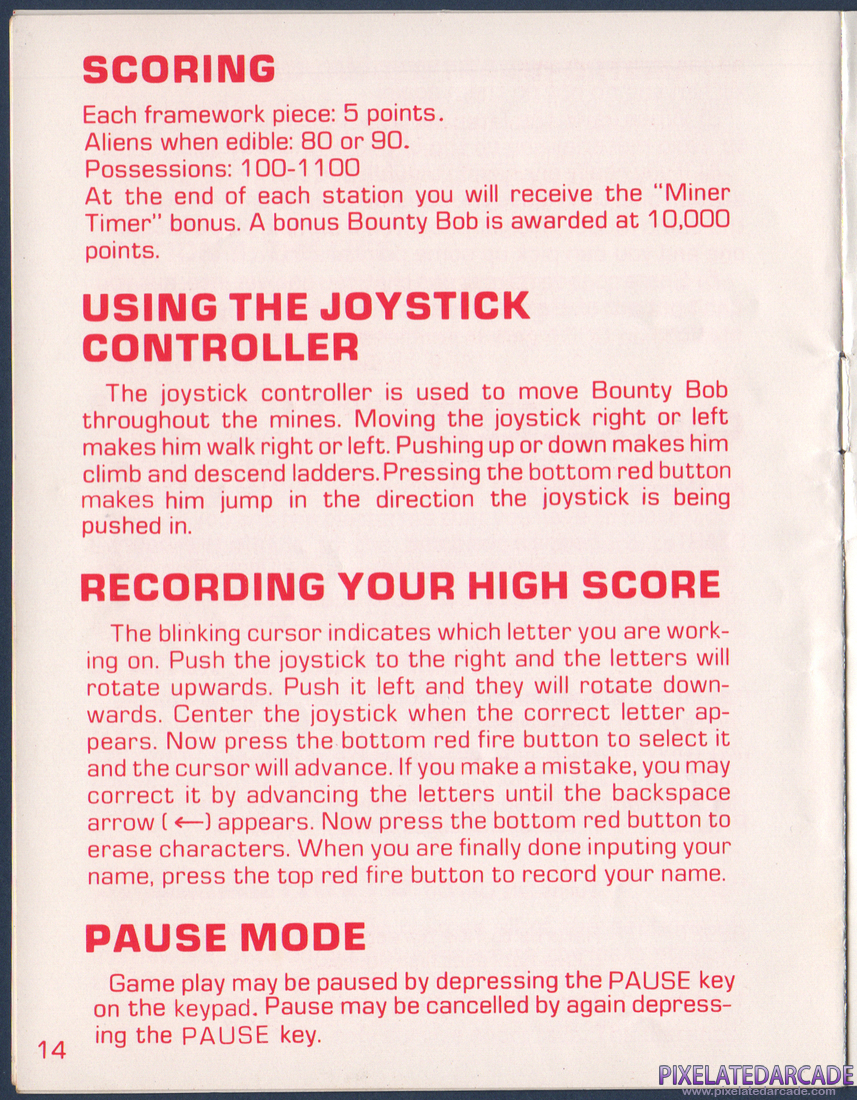 Miner 2049er: Instruction Manual - Page 12
