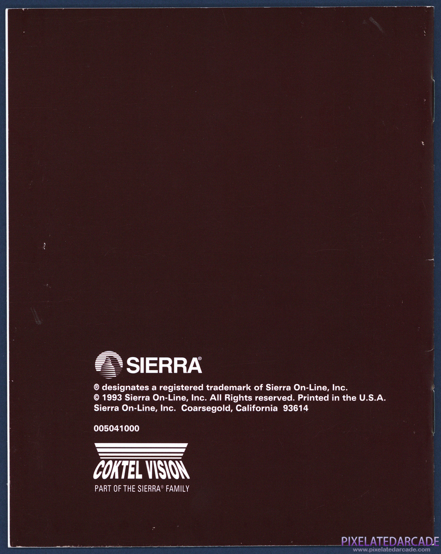 Gobliins 2: The Prince Buffoon: Instruction Manual - Back Cover