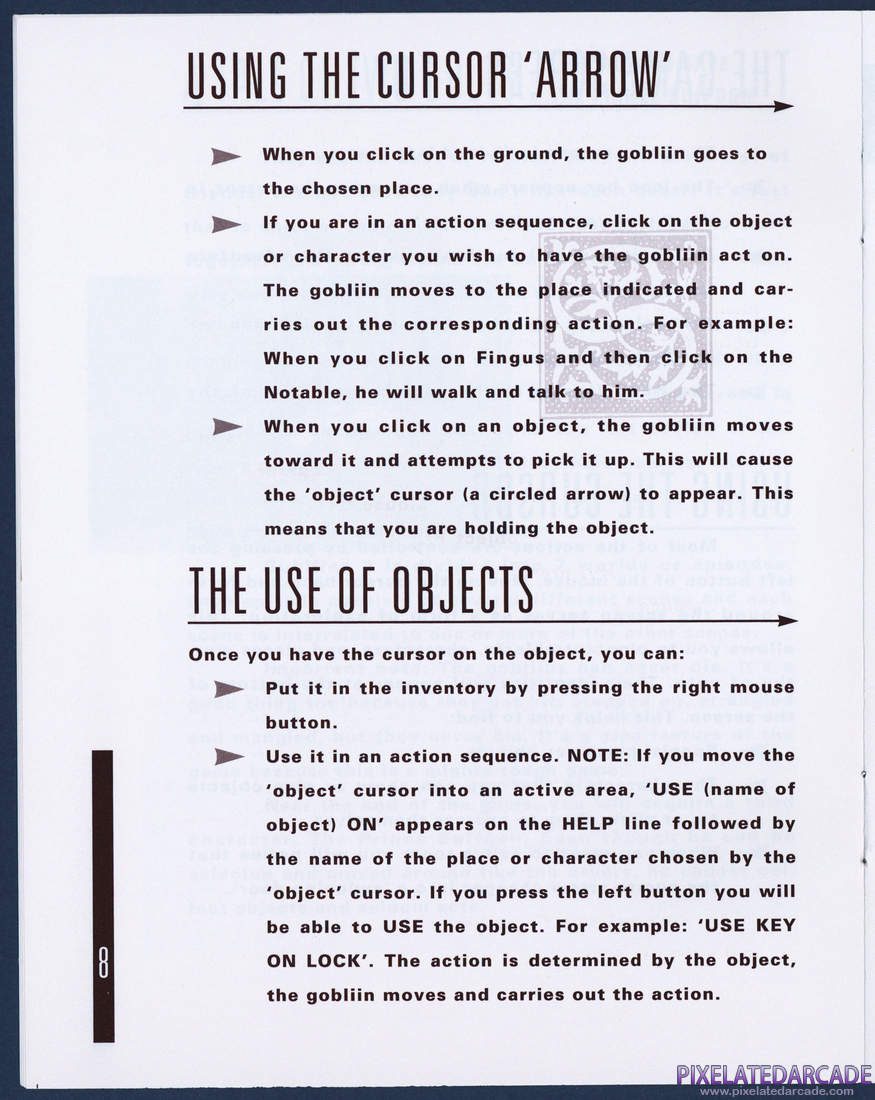 Gobliins 2: The Prince Buffoon: Instruction Manual - Page 8