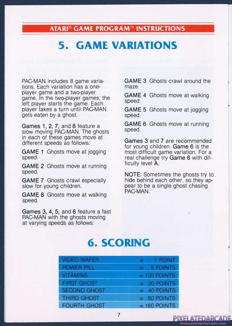 Pac-Man: Instruction Manual - Page 7