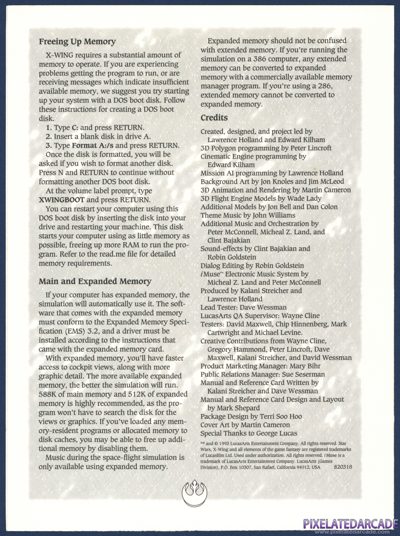 Star Wars: X-Wing: Starfighter Reference Card - Page 4