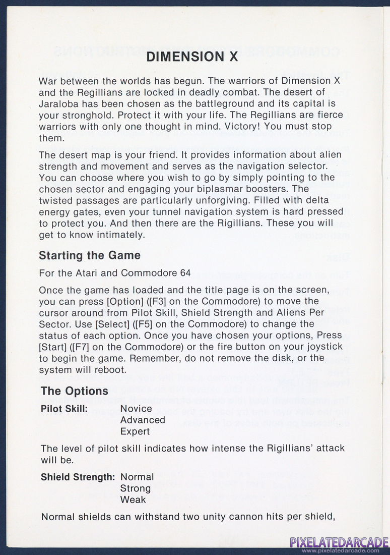 Dimension X: Instruction Manual - Page 4