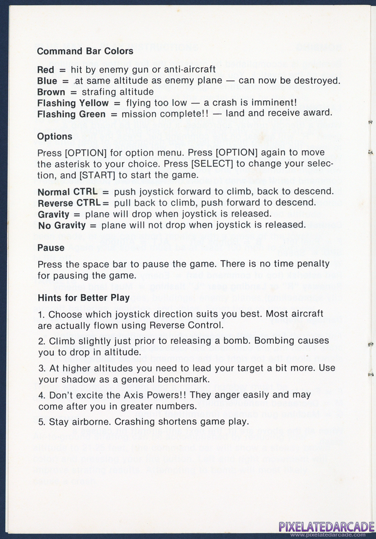 Blue Max: Instruction Manual - Page 5