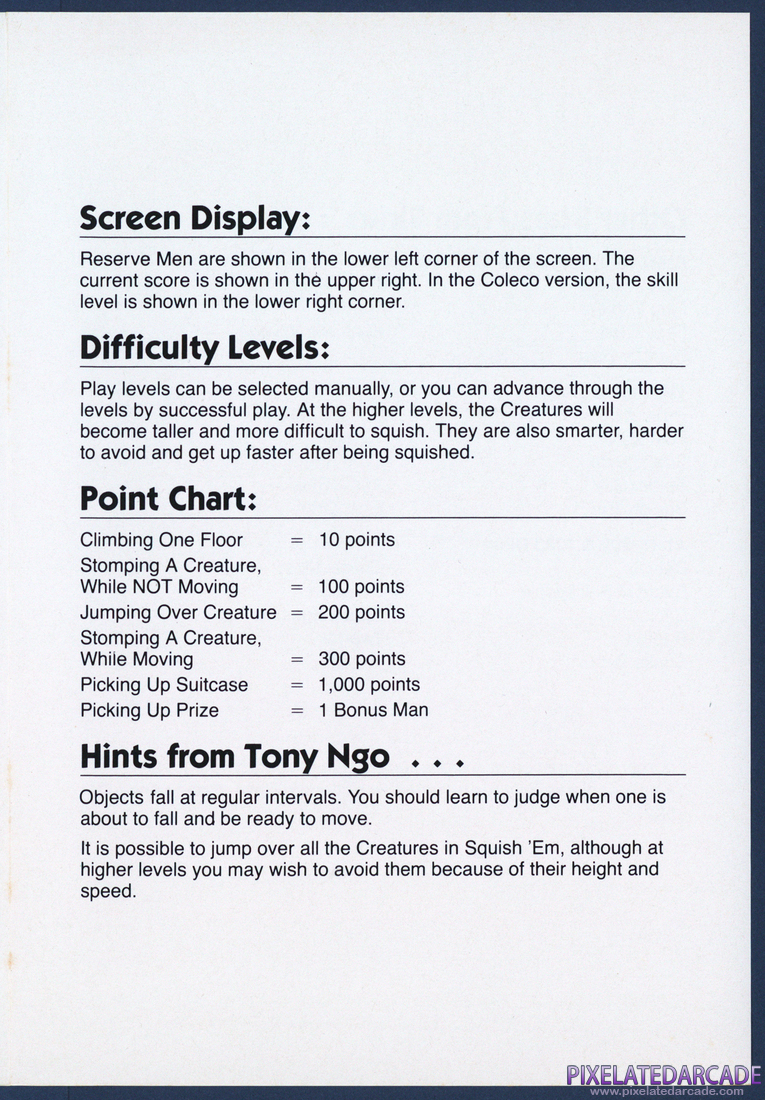 Squish 'Em: Instruction Manual - Page 4