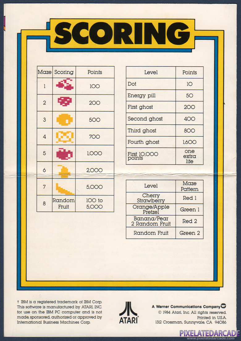 Ms. Pac-Man: Instruction Manual - Page 3