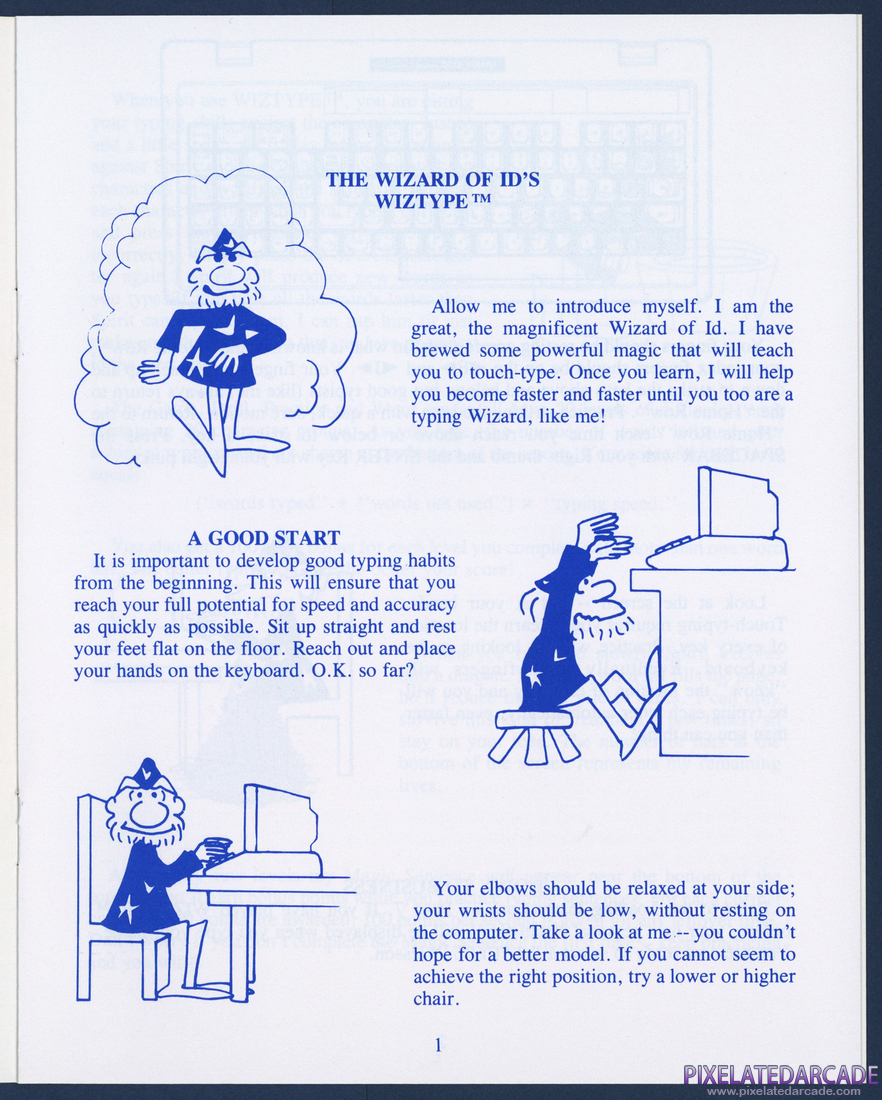 Wizard of Id's WizType: Instruction Manual - Page 1
