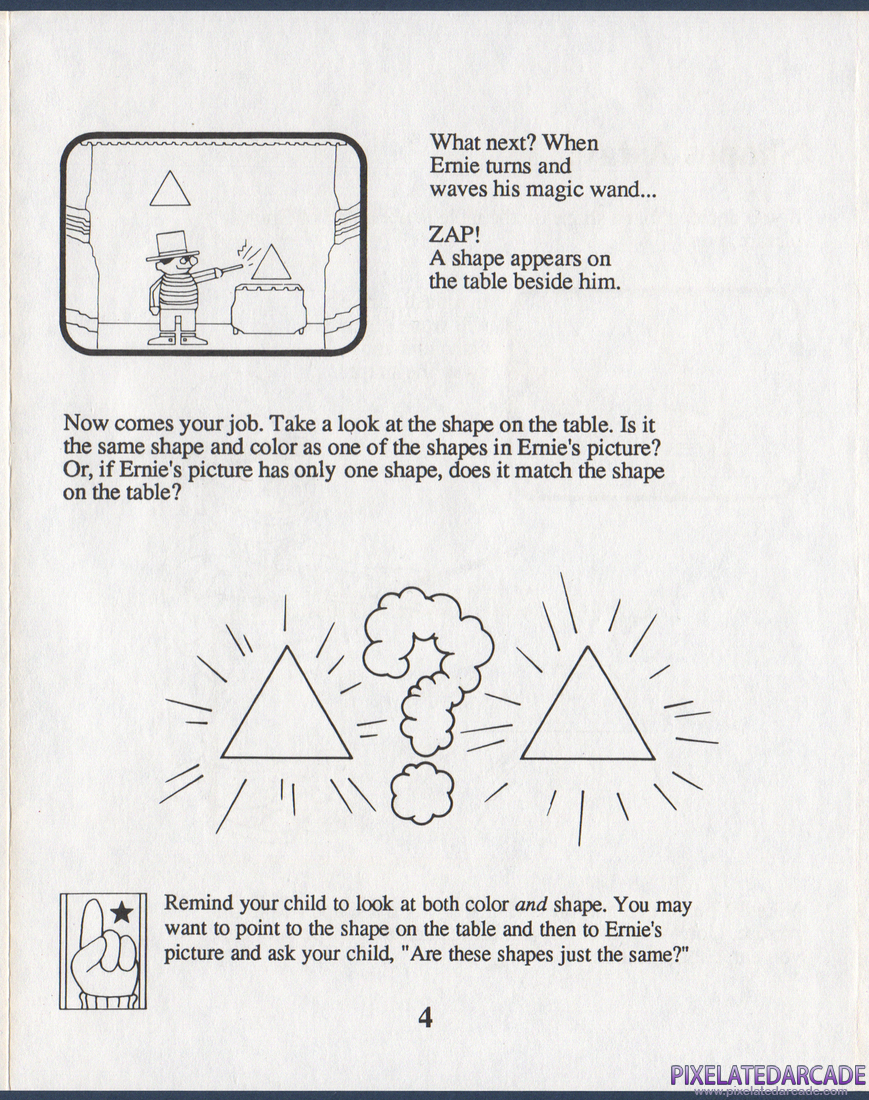 Ernie's Magic Shapes: Instruction Manual - Page 4