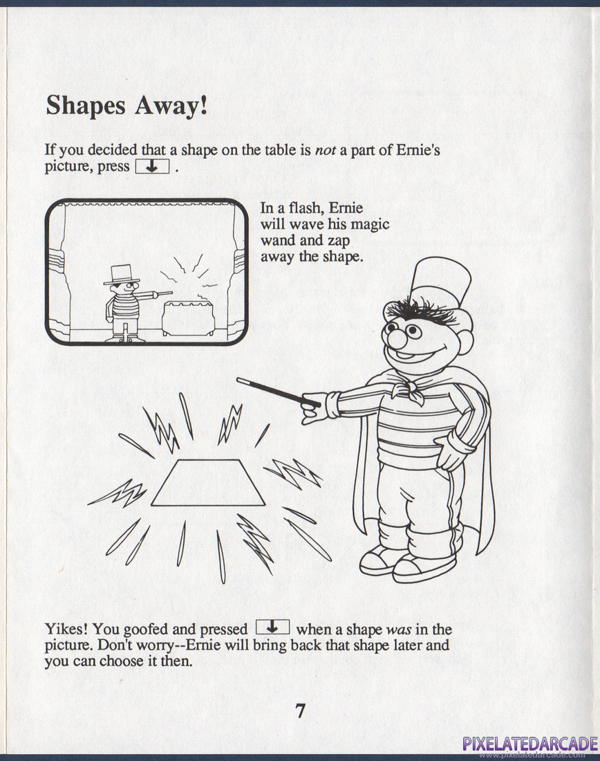 Ernie's Magic Shapes: Instruction Manual - Page 7
