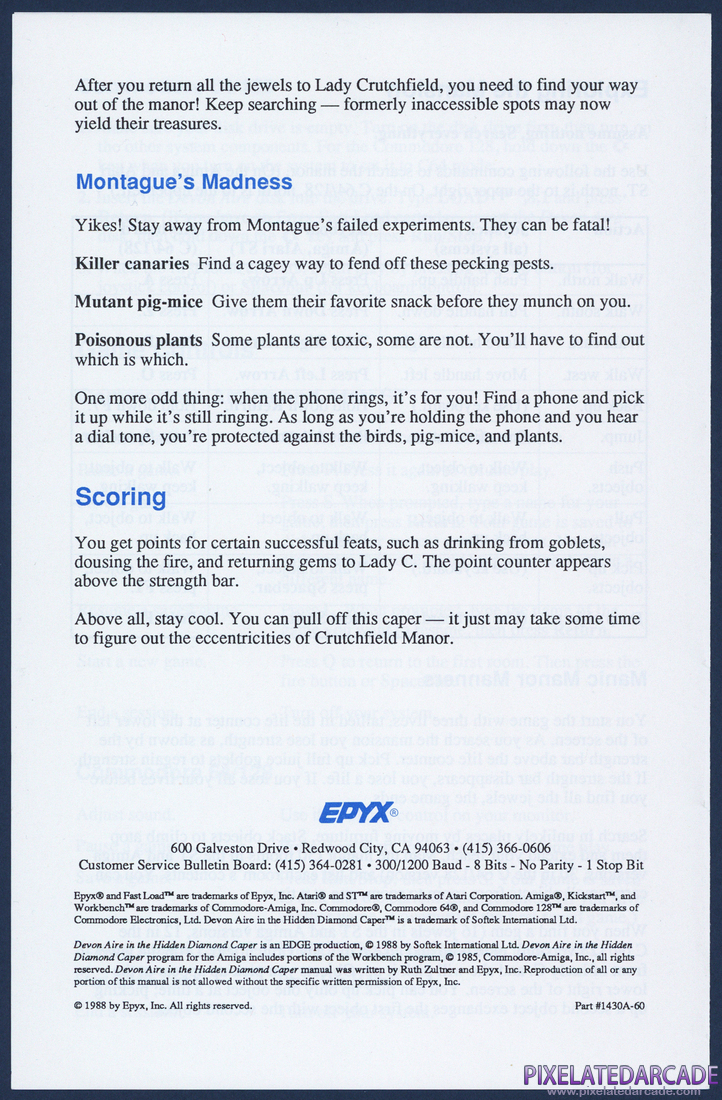 Devon Aire in the Hidden Diamond Caper: Instruction Manual - Page 4
