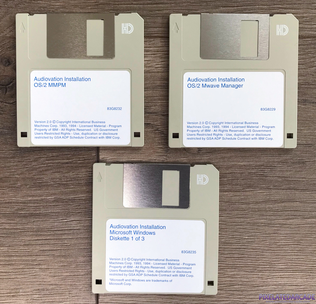 Photo: IBM Audiovation Adapter sound card - Diskettes set 1 Photo: IBM Audiovation Adapter sound card - Diskettes set 1