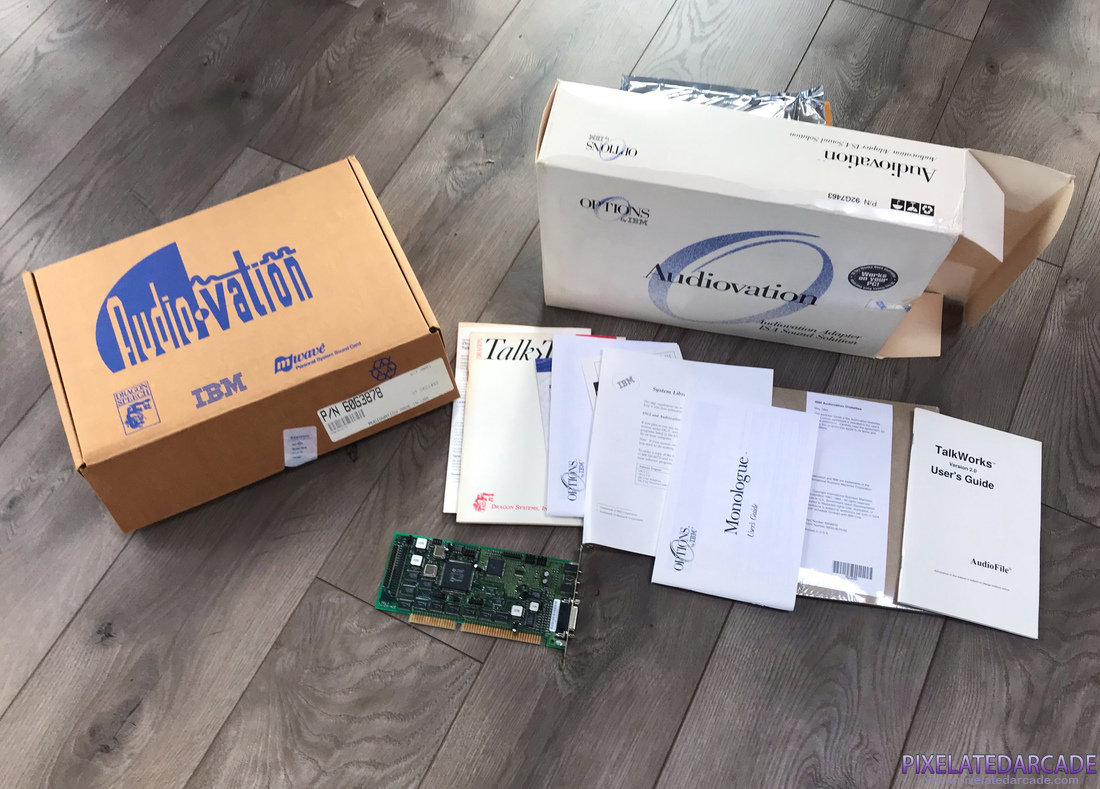 Photo: IBM Audiovation Adapter sound card - Box and contents Photo: IBM Audiovation Adapter sound card - Box and contents