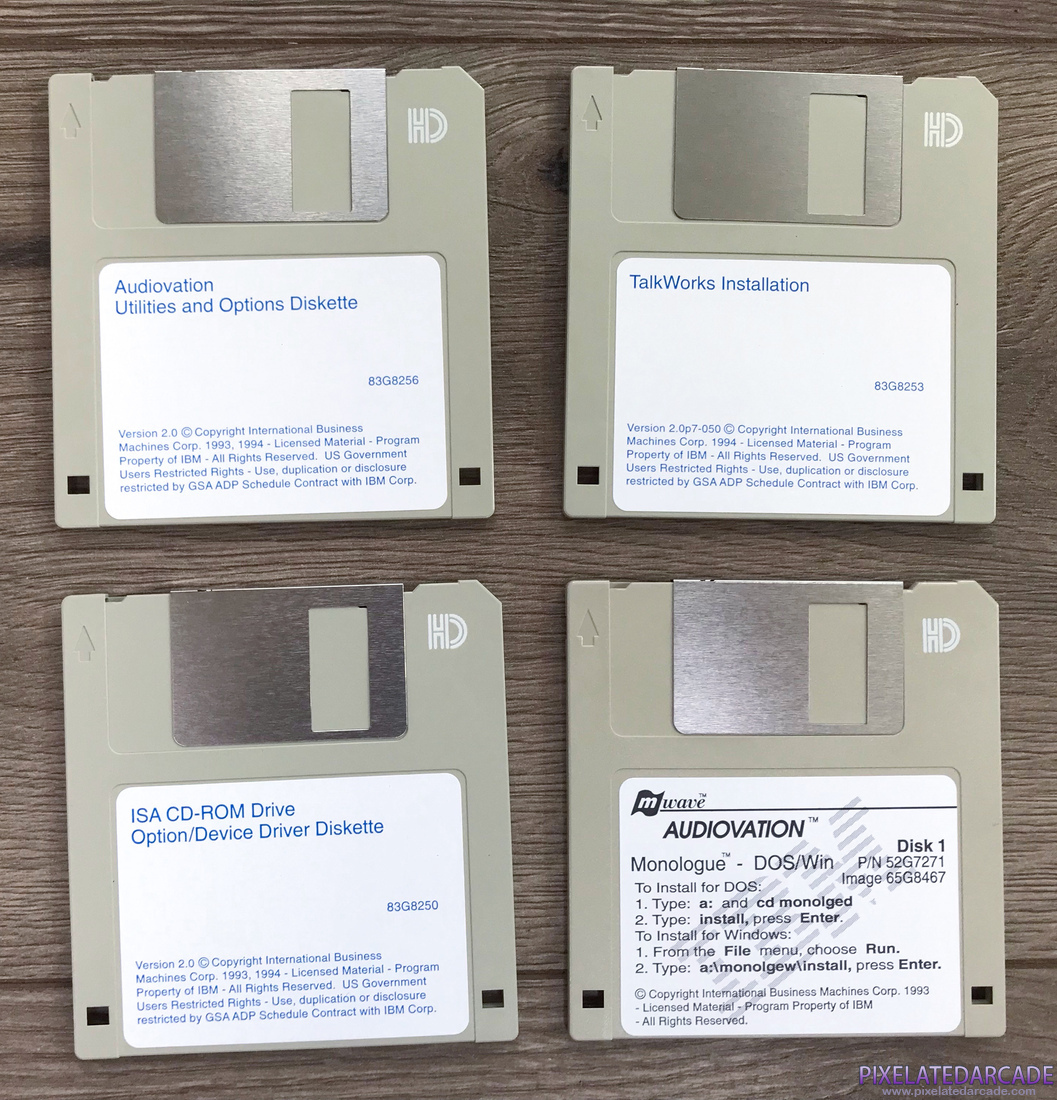 Photo: IBM Audiovation Adapter sound card - Diskettes set 3 Photo: IBM Audiovation Adapter sound card - Diskettes set 3