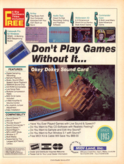 Okey Dokey Sound Card December 1992 Magazine Ad