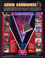 Sound Commander fx June 1992 magazine ad