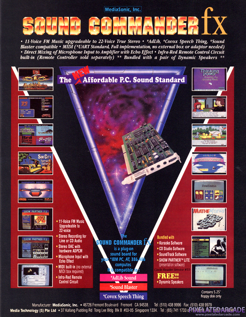 Photo: Sound Commander fx June 1992 magazine ad