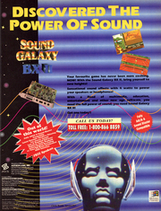 Sound Galaxy BX II November 1992 magazine ad