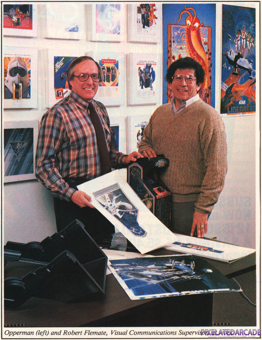 George Opperman Photo: George Opperman (left) in Video Games magazine, June 1983