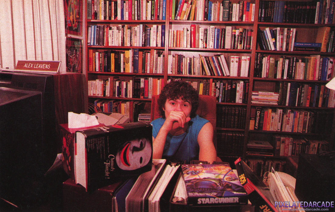 Alex Leavens Photo: Alex Leavens in Video Game Players magazine, October/November 1983