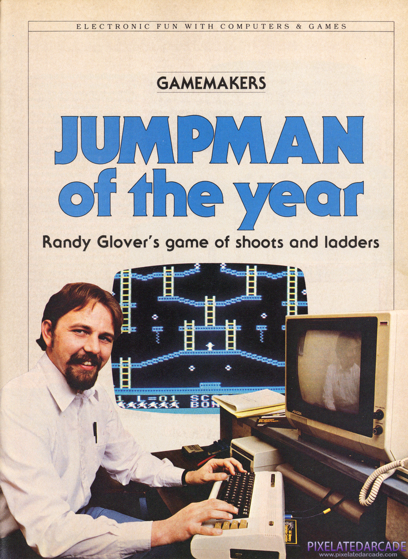 Randy Glover Photo: Randy Glover in January 1984 issue of Electronic Fun With Computers and Games