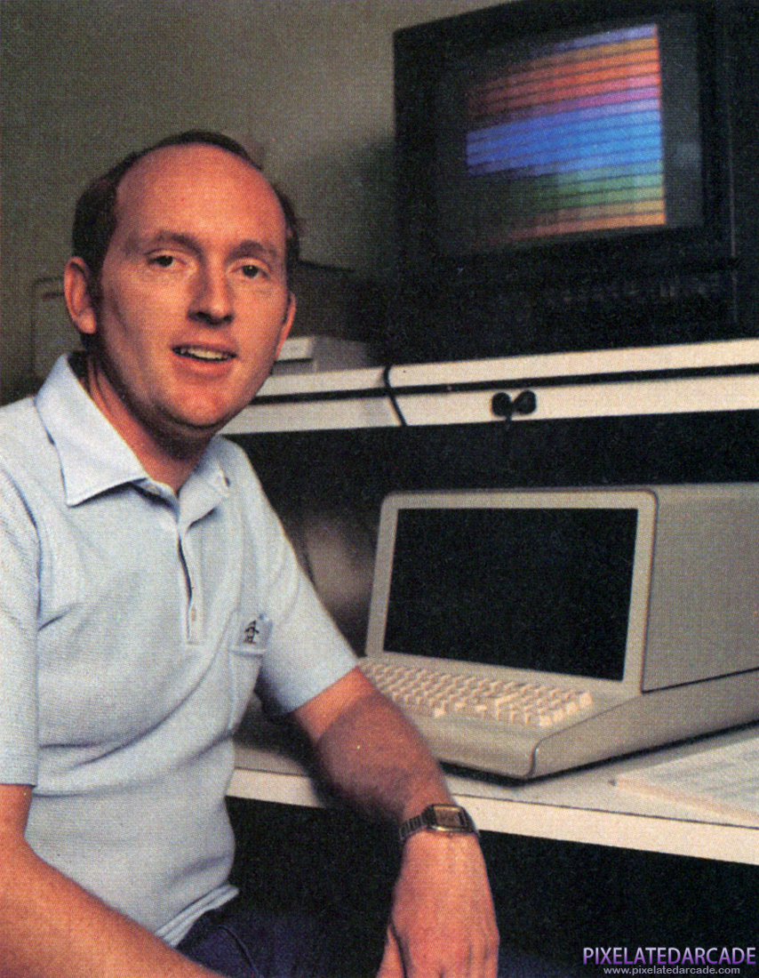 Dennis Koble Photo: Dennis Koble in Video Games magazine, January 1983.