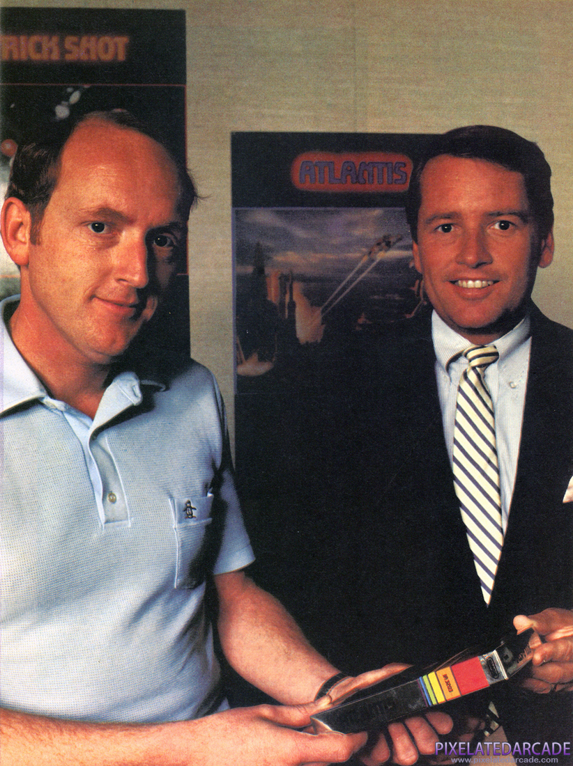 Dennis Koble Photo: Dennis Koble (Left) and Bill Grubb (Right) in Video Games magazine, January 1983.