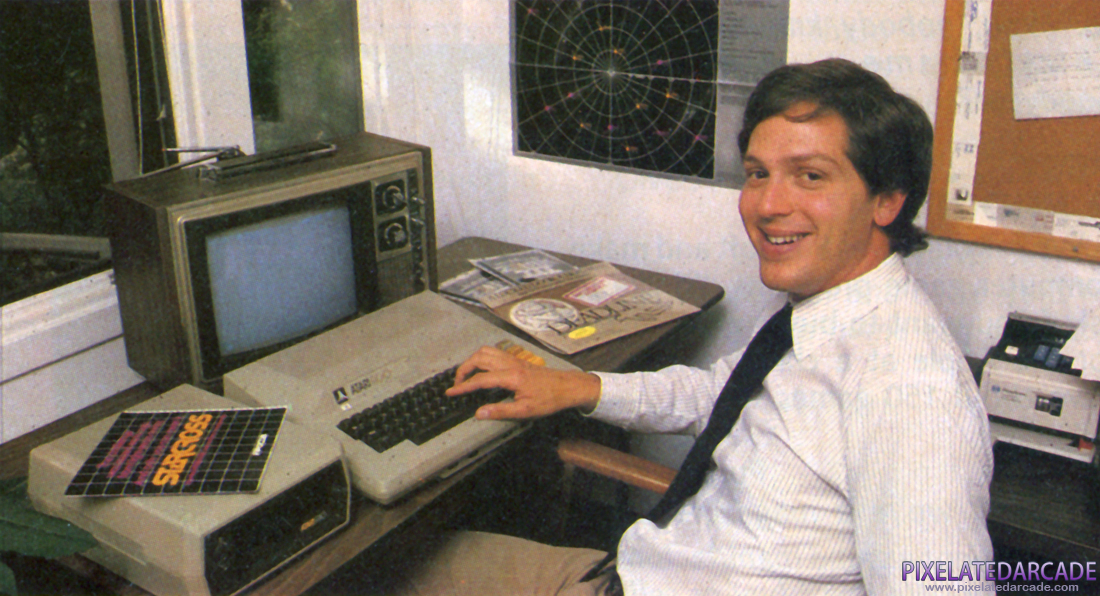 Marc Blank Photo: Portrait in Electronic Games magazine, November 1984