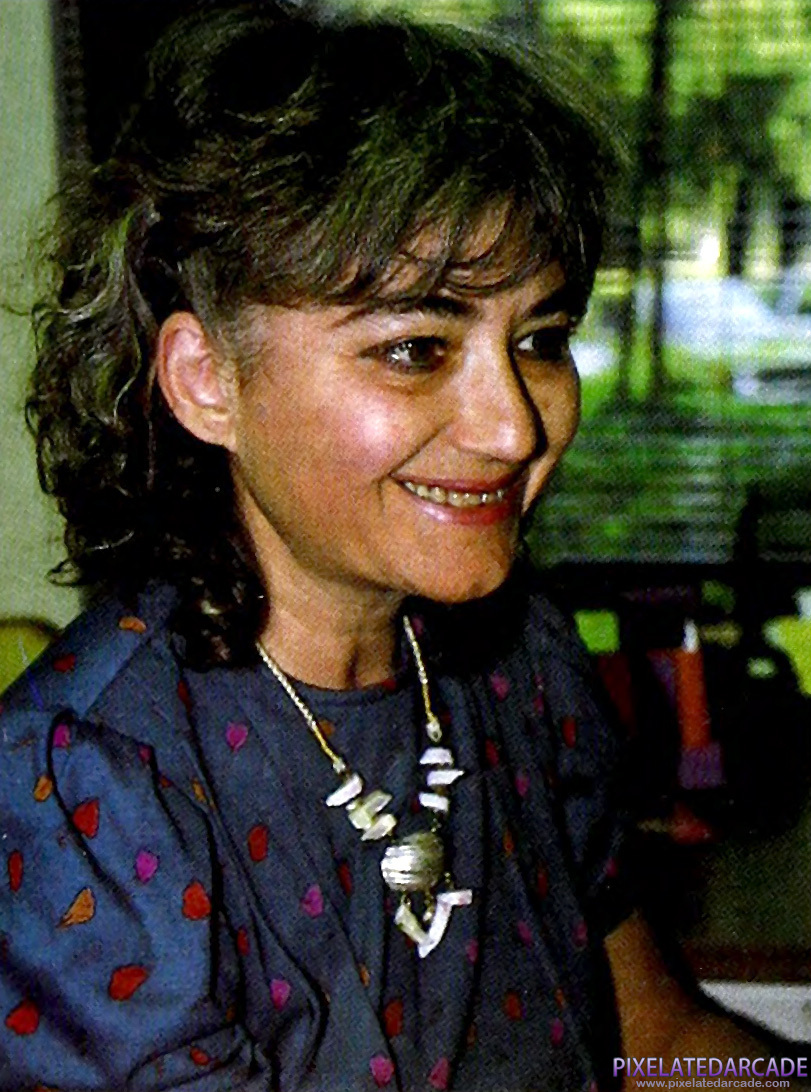 Teri Perl Photo: Teri Perl in Softalk magazine, January 1984