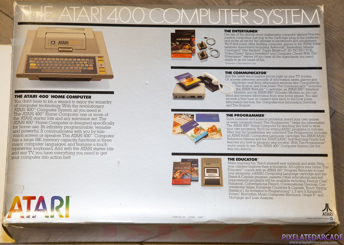 Atari 8-bit Photo: Atari 400 box - Back