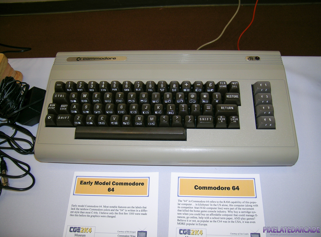 Commodore 64 Photo: Commodore 64 computer on display at Classic Gaming Expo in 2004
