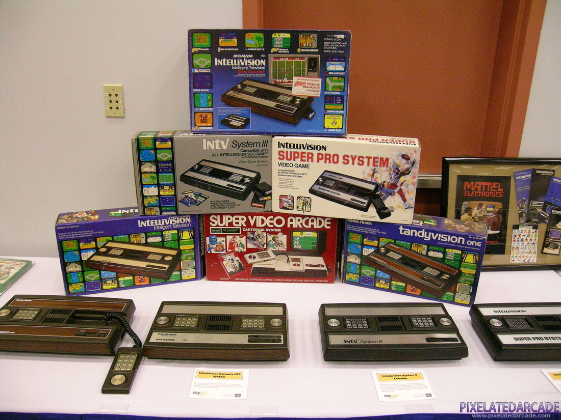 Intellivision Photo: Intellivision game consoles at Classic Gaming Expo 2004
