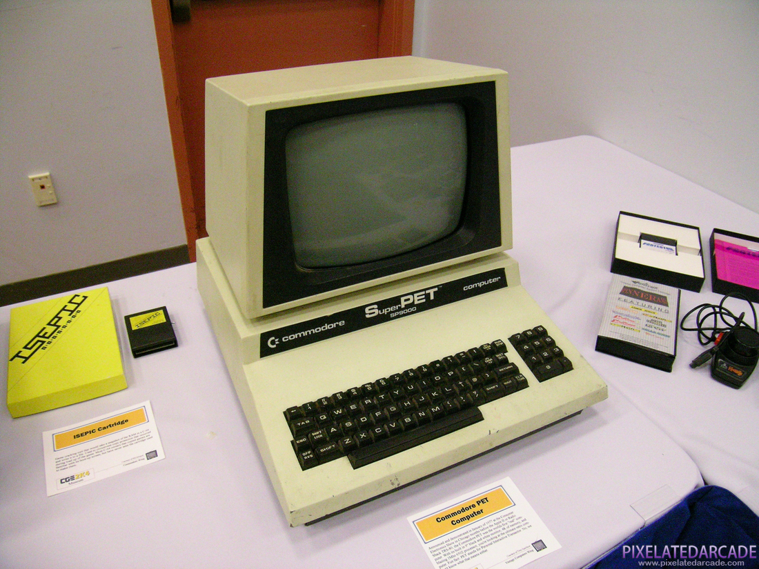 Commodore PET Photo: Commodore PET computer on display at Classic Gaming Expo in 2004