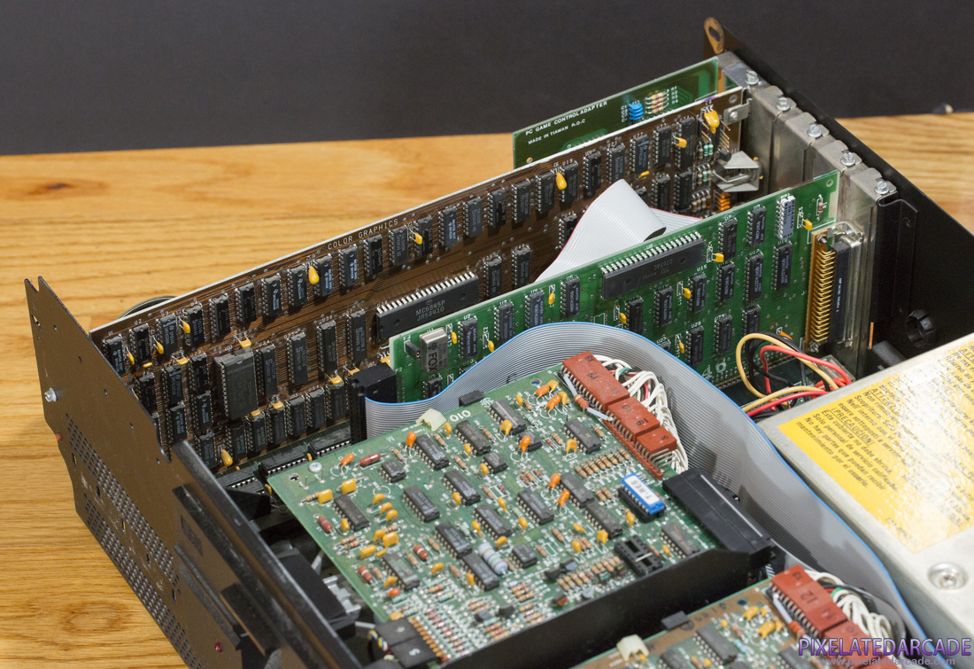 CGA Photo: CGA card installed in an IBM PC