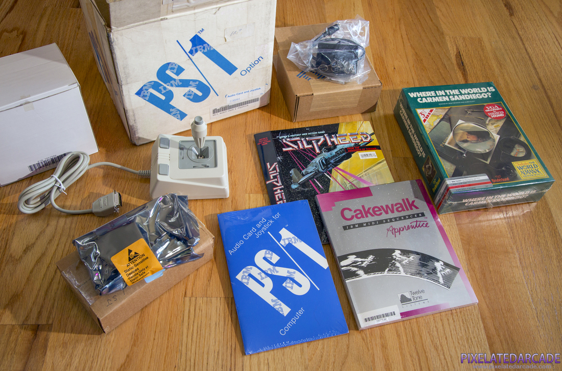 IBM PS/1 Audio Card Photo: IBM PS/1 Audio Card box and contents
