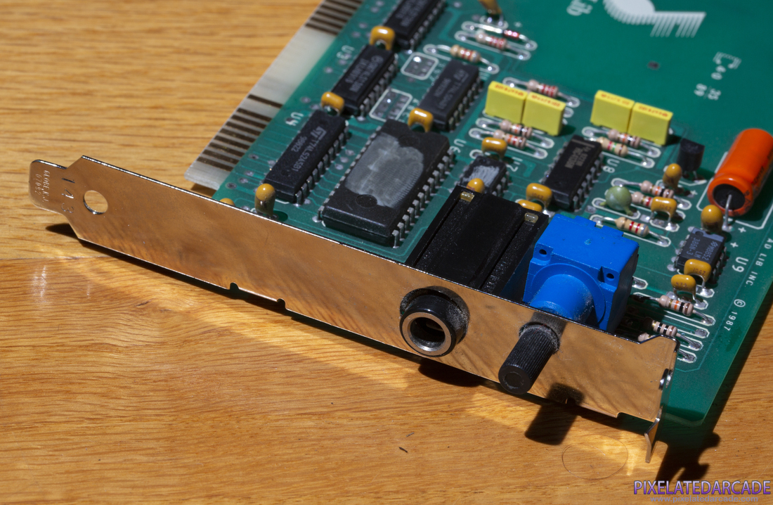 AdLib Music Synthesizer Photo: AdLib Music Synthesizer Card - Audio out and volume control