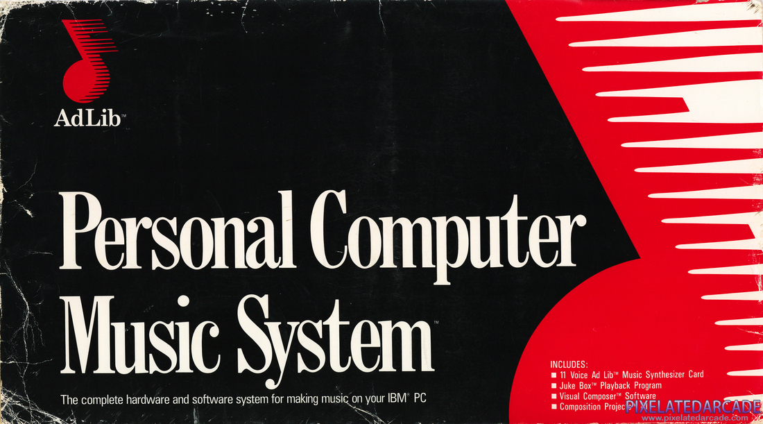 AdLib Music Synthesizer Photo: AdLib card box front