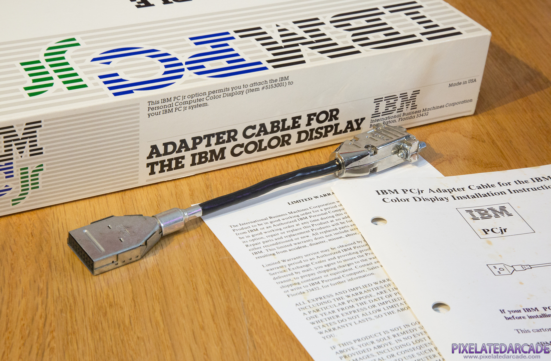 Tandy/PCjr Photo: IBM PCjr Adapter Cable for the IBM Color Display