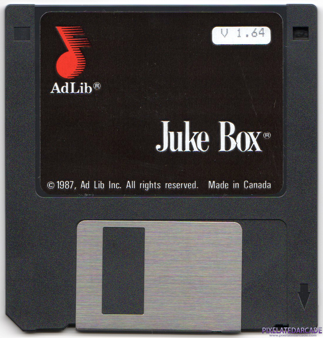 AdLib Music Synthesizer Photo: AdLib card - included software - 3.5" disk