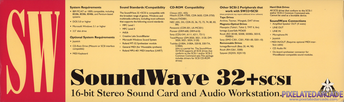 Orchid SoundWave 32 Photo: Orchid Soundwave 32 SCSI - Box Top