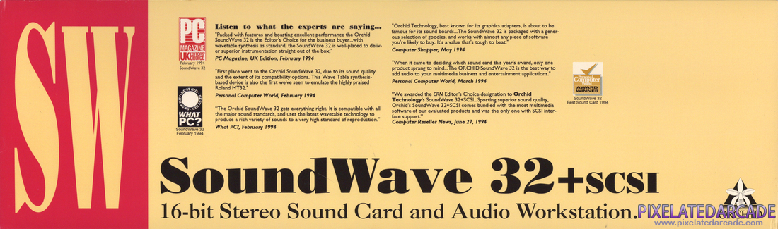 Orchid SoundWave 32 Photo: Orchid Soundwave 32 SCSI - Box Bottom