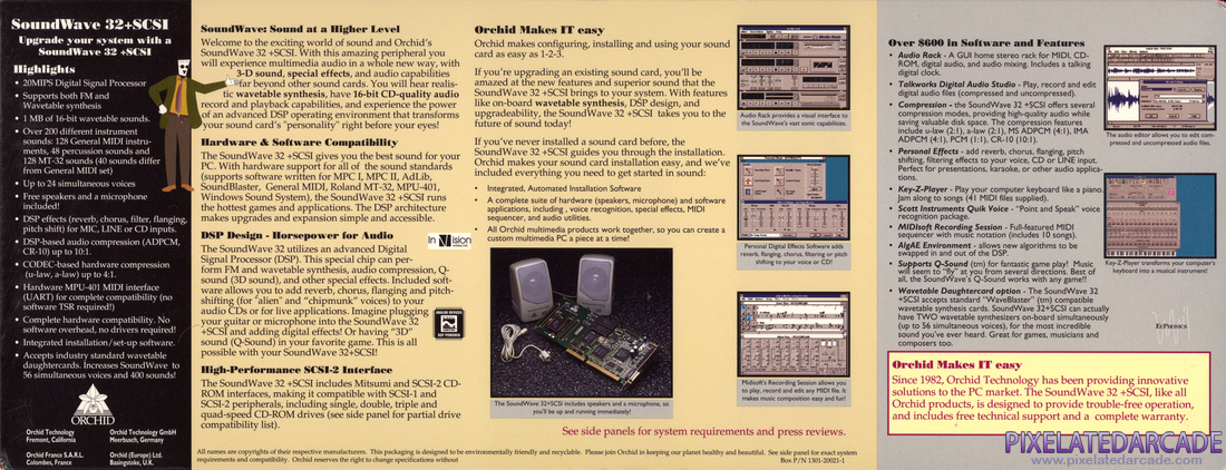 Orchid SoundWave 32 Photo: Orchid Soundwave 32 SCSI - Box Back