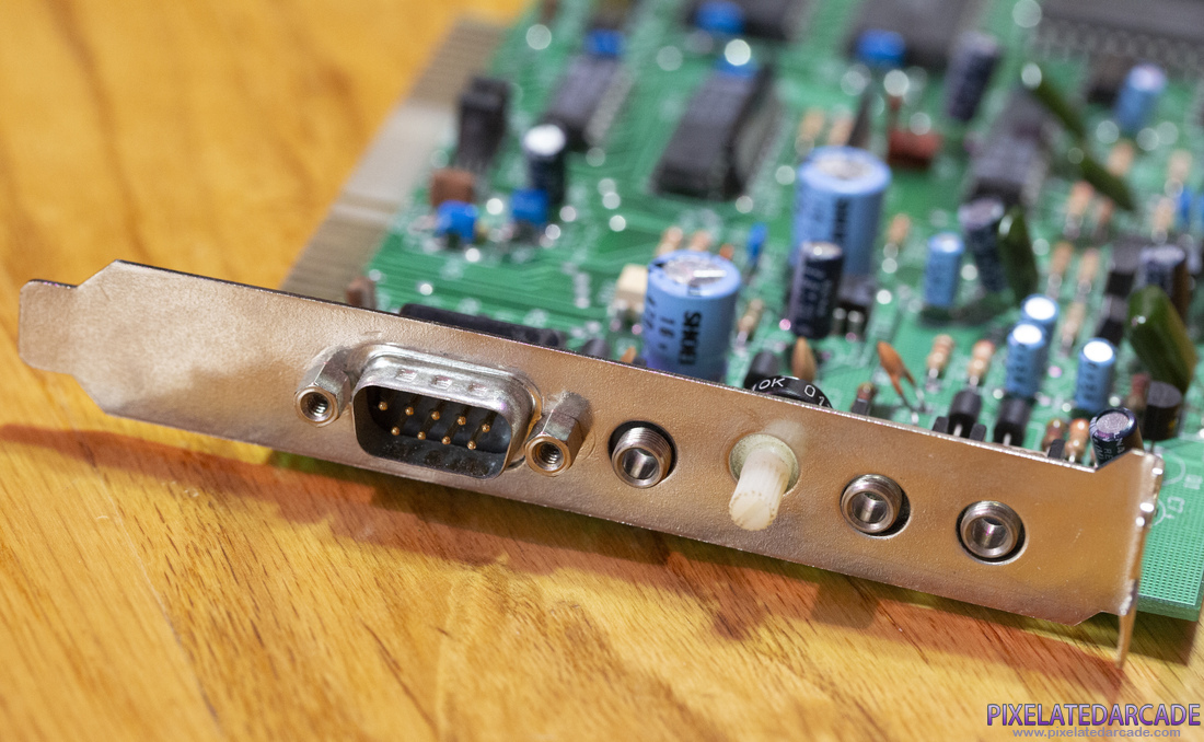 Covox Sound Master II Photo: Covox Sound Master II card - Connectors and volume control