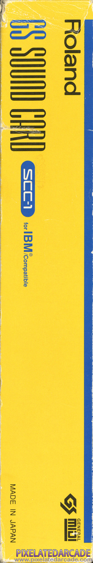 Roland Sound Canvas Photo: Roland SCC-1 box - Left Side