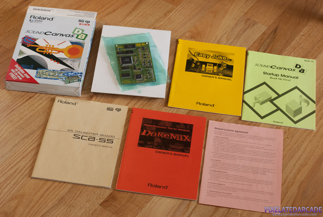 Roland Sound Canvas Photo: Sound Canvas daughterboard - Box and instruction manuals