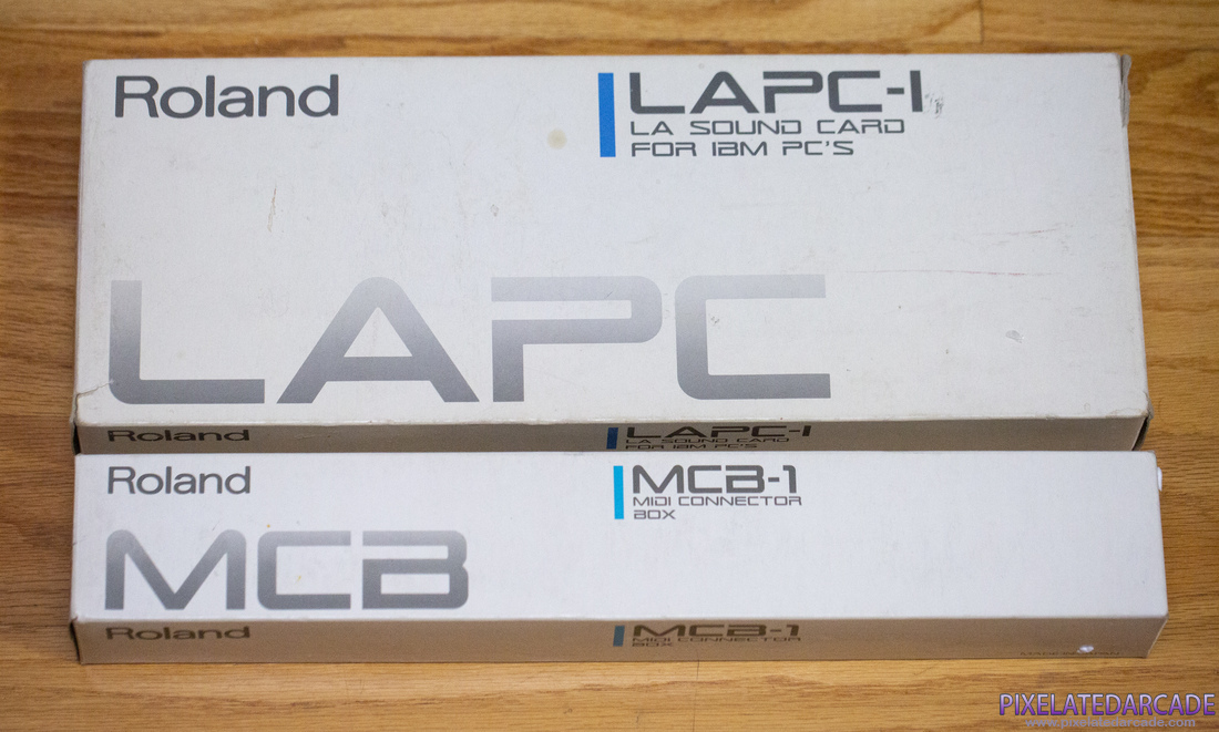 Roland MT-32/LAPC-I Photo: LAPC-I sound card and MCB-1 MIDI box packaging