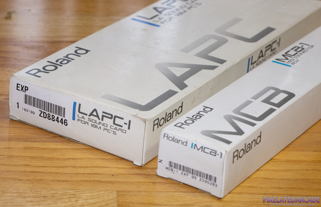 Roland MT-32/LAPC-I Photo: LAPC-I sound card and MCB-1 MIDI box packaging - Side