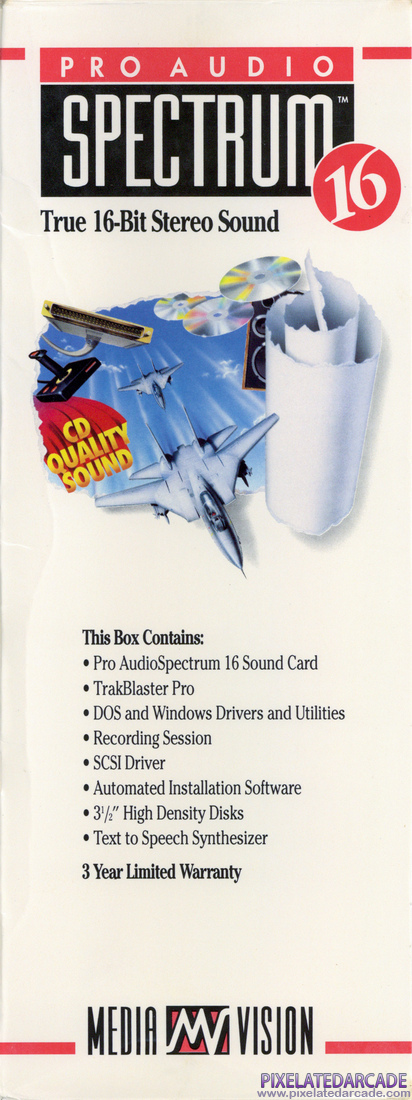 Pro Audio Spectrum 16 Photo: Pro Audio Spectrum 16 - Box Right Spine