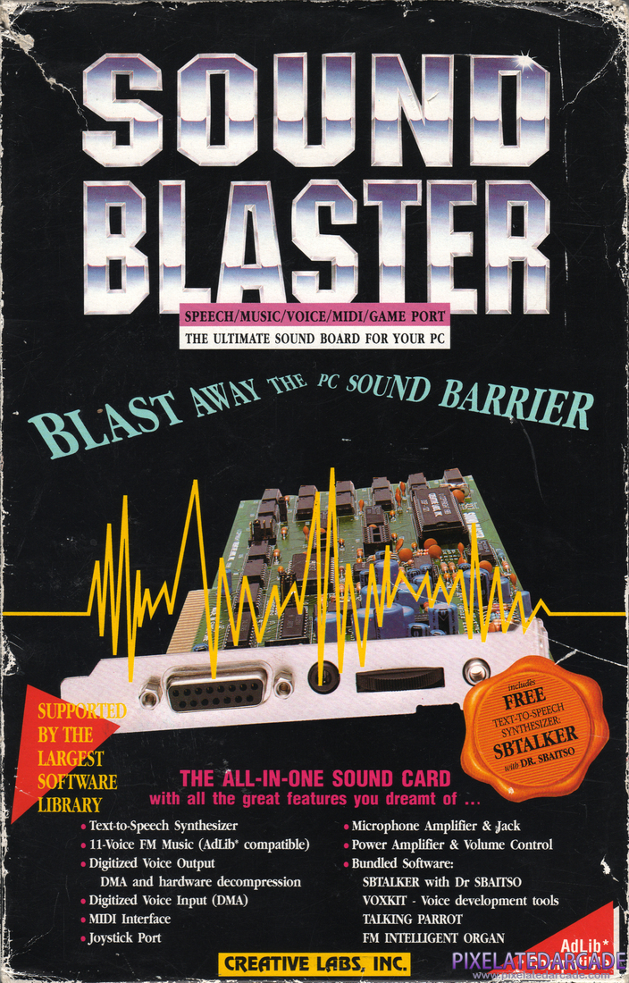 Sound Blaster Photo: Sound Blaster - Box front