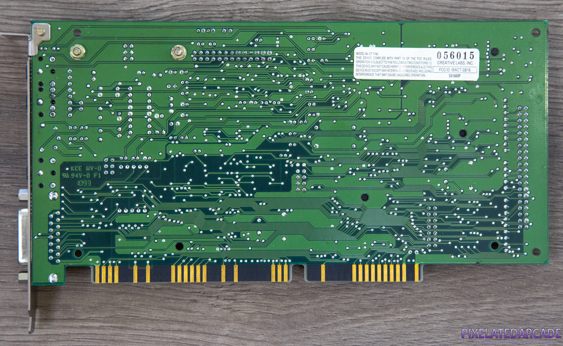 Sound Blaster 16 Photo: Sound Blaster 16 ASP sound card - Back