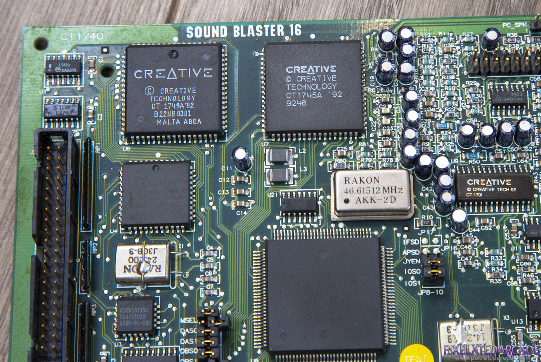 Sound Blaster 16 Photo: Sound Blaster 16 ASP sound card - Detail
