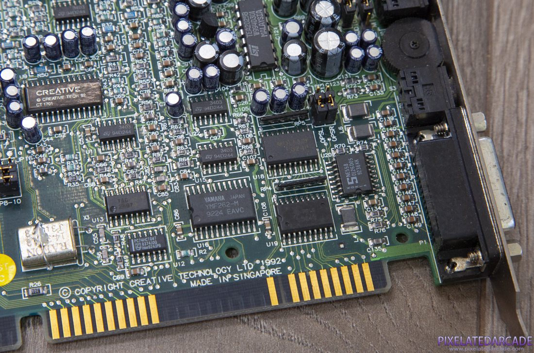 Sound Blaster 16 Photo: Sound Blaster 16 ASP sound card - Detail